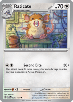 Raticate 151 card