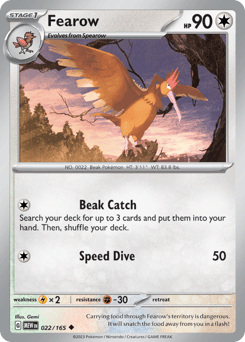 Fearow 151 card