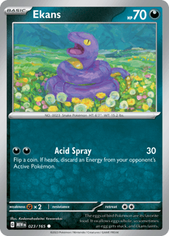 Ekans 151 card