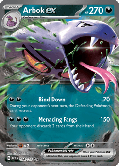 Arbok ex 151 card