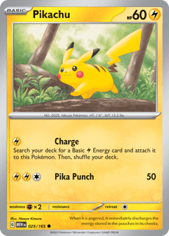 Pikachu 151 card