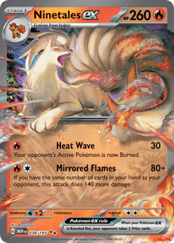 Ninetales ex 151 card