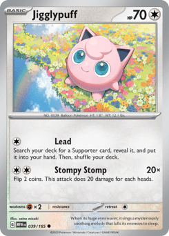 Jigglypuff 151 card