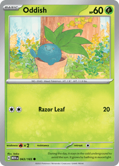 Oddish 151 card