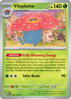 Vileplume 151 card