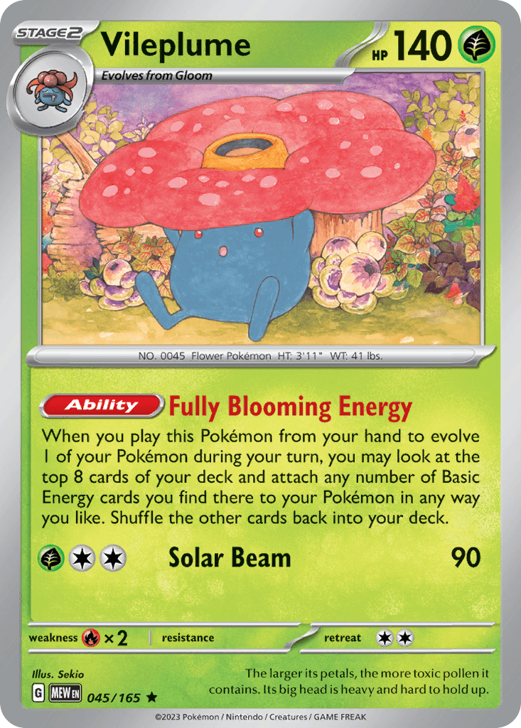 Vileplume 151 card
