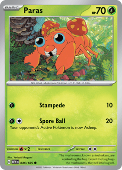 Paras 151 card