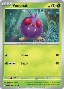 Venonat 151 card