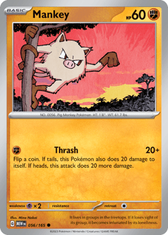 Mankey 151 card