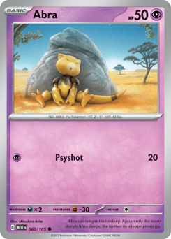 Abra 151 card