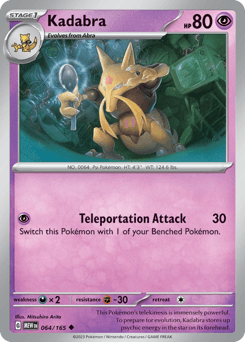 Kadabra 151 card
