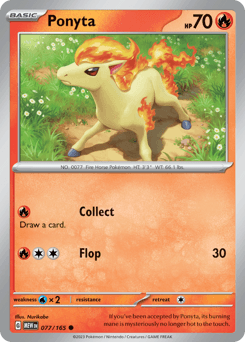 Ponyta 151 card