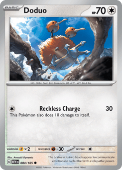Doduo 151 card