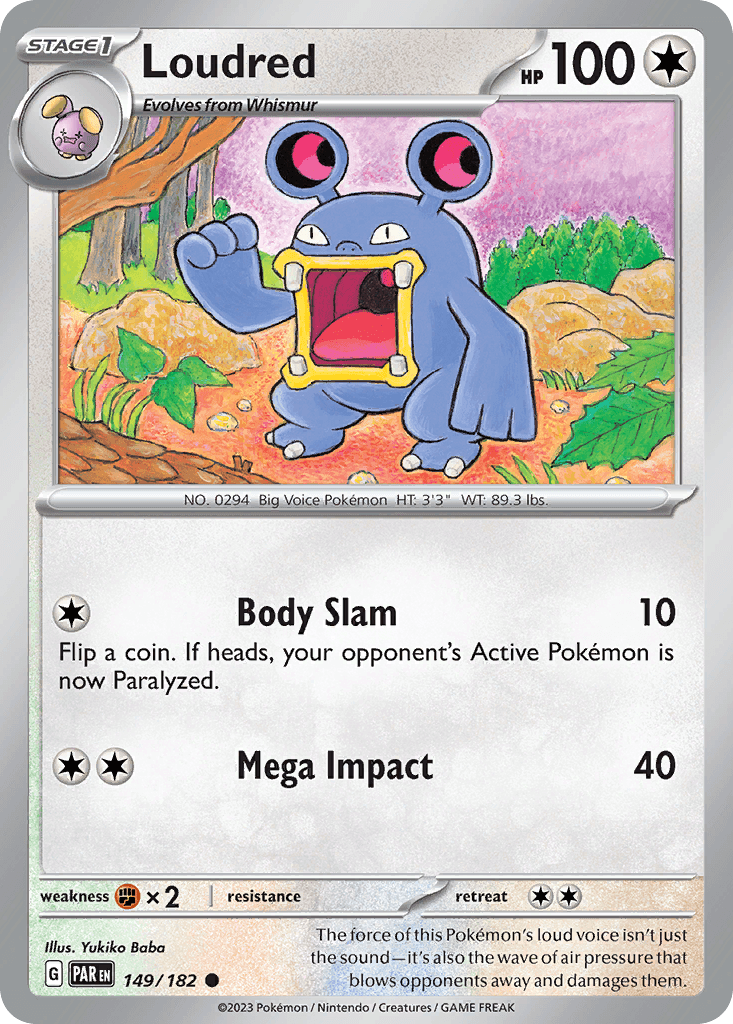 Loudred Paradox Rift card