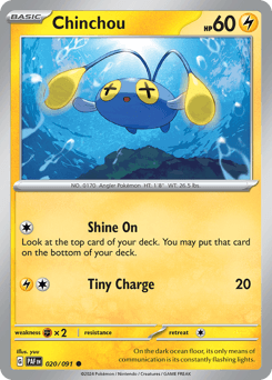 Chinchou Paldean Fates card