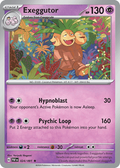 Exeggutor Paldean Fates card