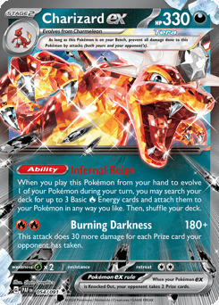 Charizard ex Paldean Fates card