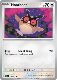 Hoothoot Temporal Forces card