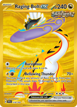 Raging Bolt ex Temporal Forces card