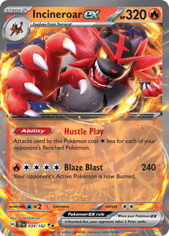Incineroar ex Temporal Forces card