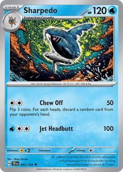 Sharpedo Temporal Forces card