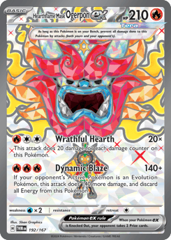Hearthflame Mask Ogerpon ex Twilight Masquerade card
