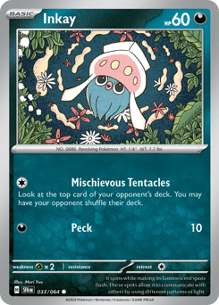Inkay Shrouded Fable card