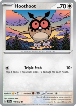 Hoothoot Stellar Crown card