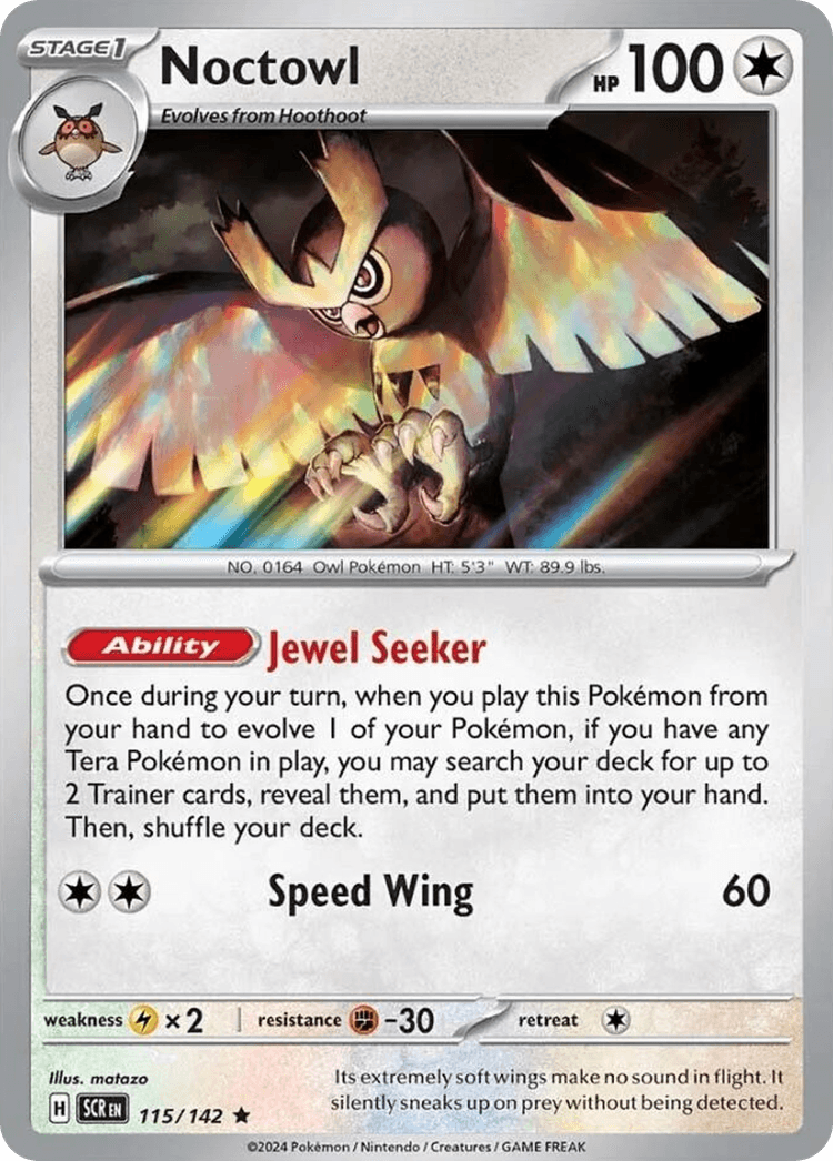 Noctowl Stellar Crown card