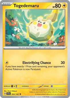 Togedemaru Stellar Crown card