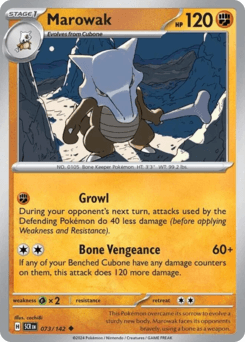 Marowak Stellar Crown card
