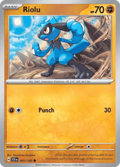 Riolu Stellar Crown card