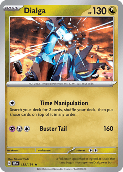 Dialga Surging Sparks card
