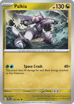 Palkia Surging Sparks card