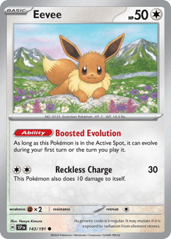 Eevee Surging Sparks card
