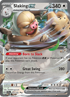 Slaking ex Surging Sparks card