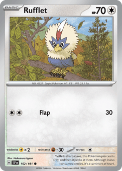 Rufflet Surging Sparks card