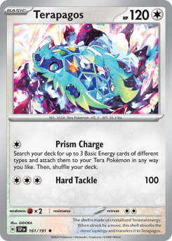 Terapagos Surging Sparks card