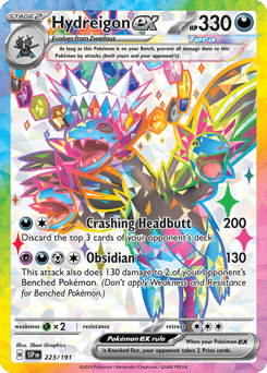 Hydreigon ex Surging Sparks card