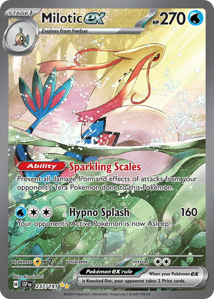 Milotic ex Surging Sparks card