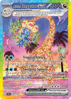 Alolan Exeggutor ex Surging Sparks card