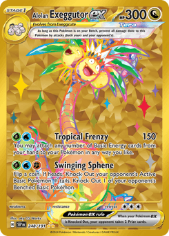 Alolan Exeggutor ex Surging Sparks card
