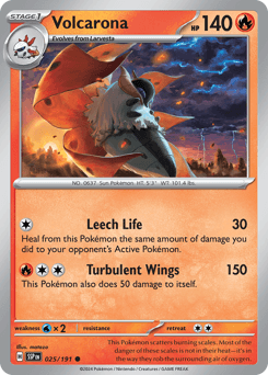 Volcarona Surging Sparks card