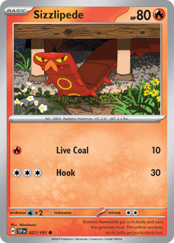 Sizzlipede Surging Sparks card
