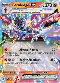 Ceruledge ex Surging Sparks card