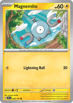 Magnemite Surging Sparks card