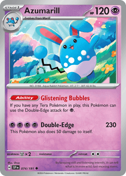 Azumarill Surging Sparks card
