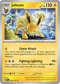 Jolteon Prismatic Evolutions card