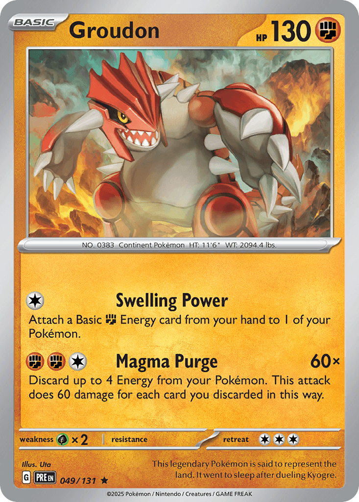 Groudon Prismatic Evolutions card