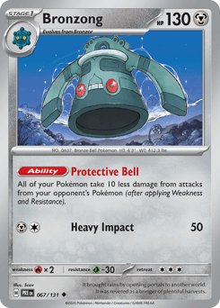 Bronzong Prismatic Evolutions card